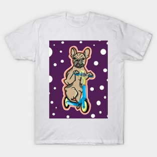 Polka Dot French Bulldog T-Shirt